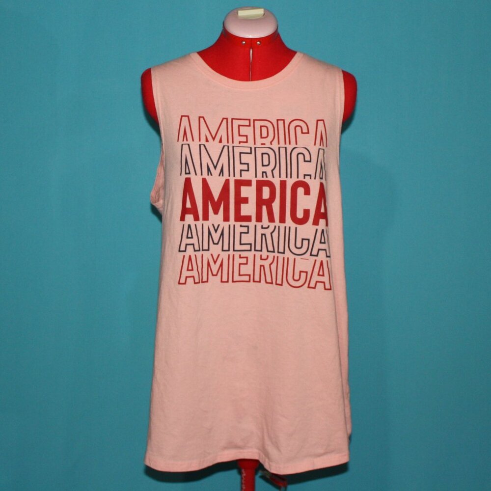 Pink America Tank